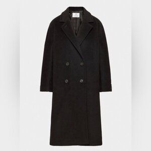 Aritzia Babaton Slouch Wool Coat - Black